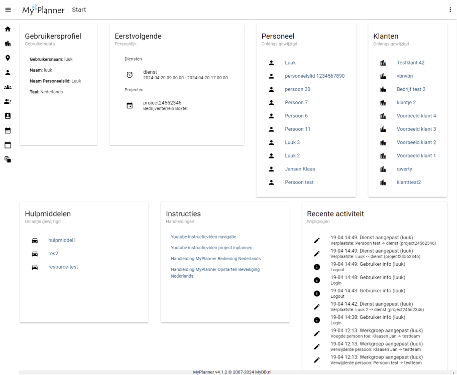 Software-update: MyPlanner 4.1.2